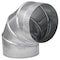 Imperial Mfg Imperial 7 in. D X 7 in. D Adjustable 90 deg Galvanized Steel Furnace Pipe Elbow GV1329-C - alternate 2